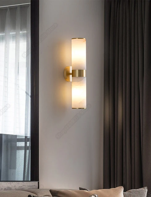 THE MAKURA 【新品　未使用品】 モダンライト 高級大理石製ウォールランプ 6W LED光源 壁取り付け用