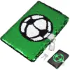 NEW Notebook Reversible Football Pattern Notebook with Lock and Keys Diary Journal Travel Notebook Diary for Kids and Adults 1