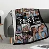 Custom Blanket With Photo Text Personalized Blanket Custom Gift Blanket Soft For Family Friends Father Mother Birthday Wedding 2