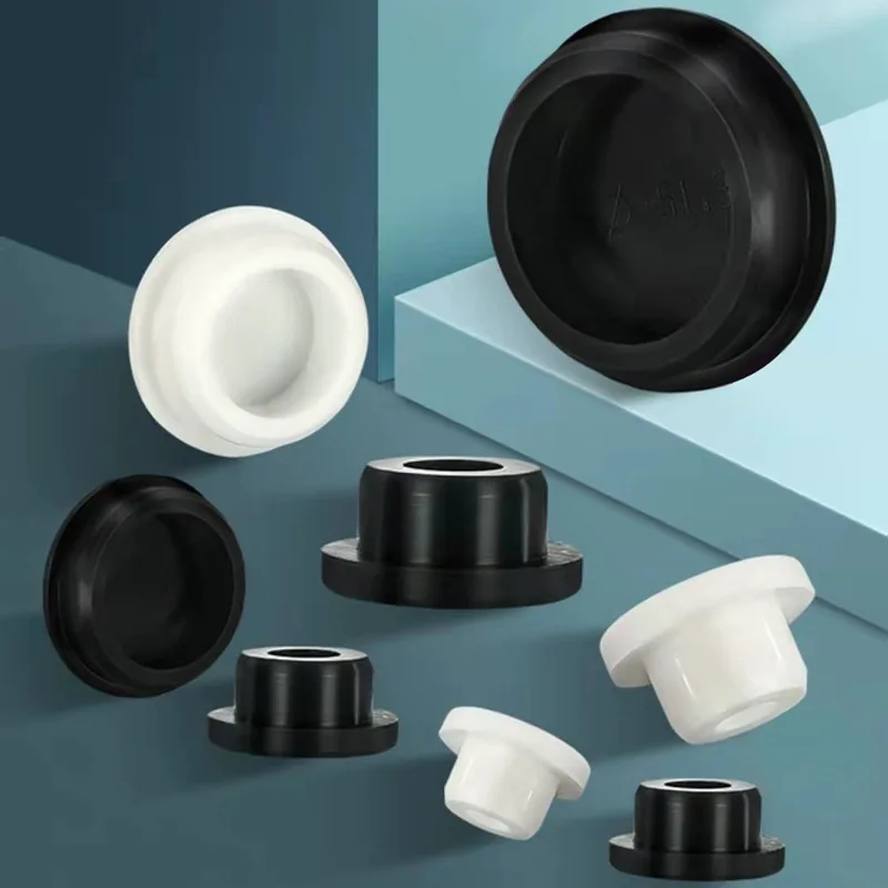 Solid Rubber Hole Caps 3mm-14mm High Temperature Resistance T Type Silicone Seal Hole Plugs Dust-proof Gasket Blanking End Caps