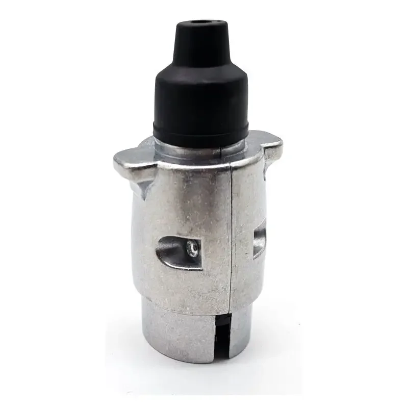 12V 7 Pole Metal Trailer Plug Towbar Towing Lights Socket Car Van Caravan Towing Connectors Adapter Aluminum Alloy Plug 1pcs, trailer plug adapter,trailer socket,trailer plug socket,trailer plug,towing adapter,towing adaptor