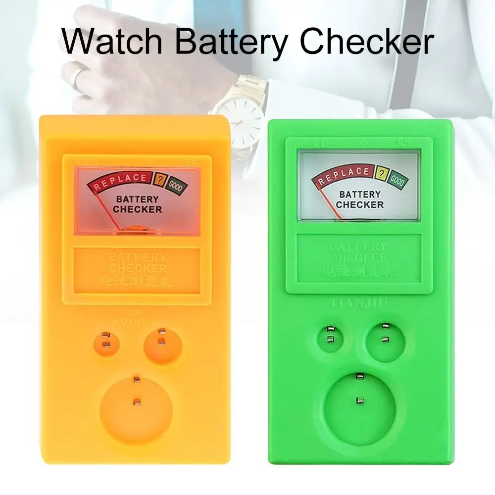 1.5-3V Button Cell Battery Tester Portable Watch Battery Checker Professional Power Tester Watch Repair Tool Accessory