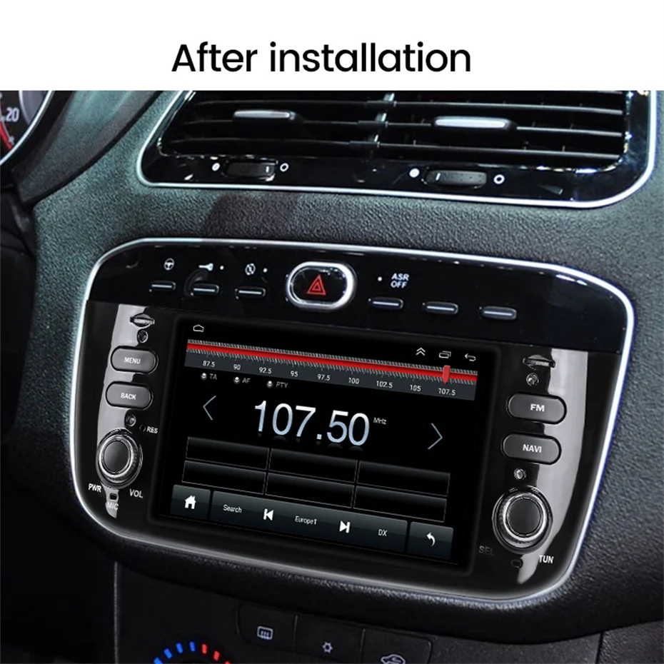 car movie player autoradio 1 din Android 11 Car Stereo multimedia Player For Fiat Grande Punto Linea 2007-2012 GPS Navigation Radio 4Core Wifi BT best dvd player for car headrest