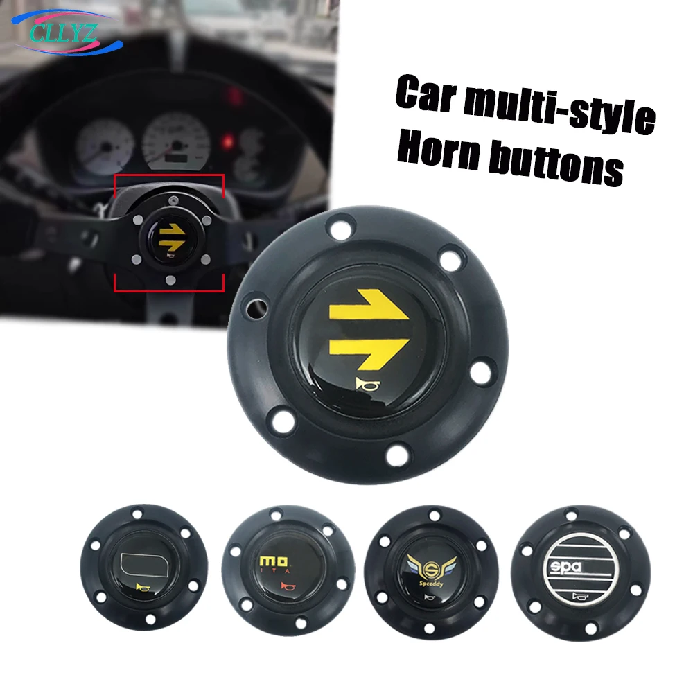 CLLYZSportsSteeringWheelHornButtonUniversalAluminumAlloyABS