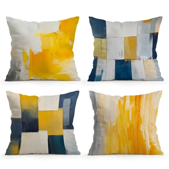 Geometric Tie-Dye Cushion Covers 1