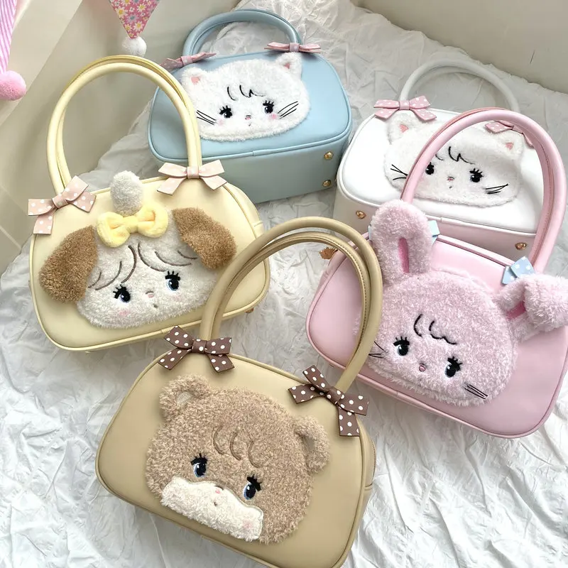 Mikko Handbag Anime Peripheral Small Animal Bow Lovely Girl Heart