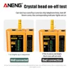 ANENG M469D Cable lan tester Network Cable Tester RJ45 RJ11 RJ12 CAT5 UTP LAN Cable Tester Networking Tool network Repair 4