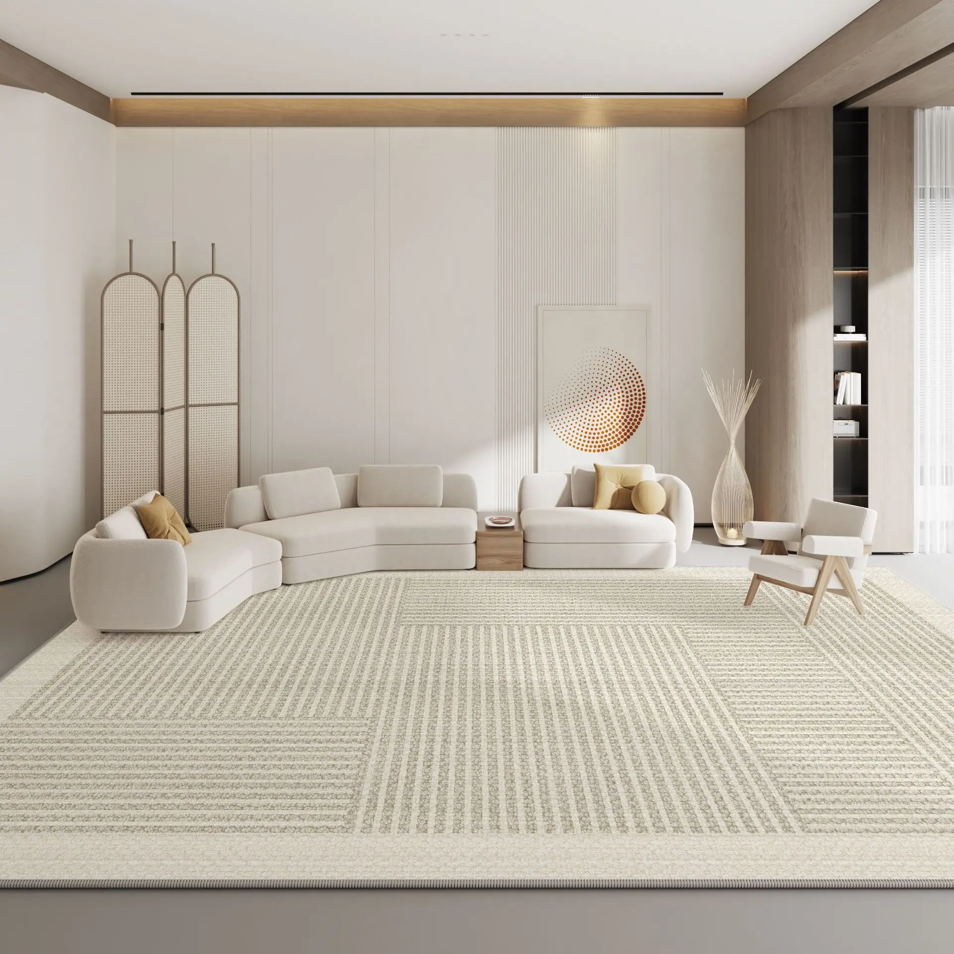 Living Room Circle Velvet TPR Modern Simple Household Bed Blanket Bedroom Carpet decorative carpet plush carpet imitated cashmere carpet coral velvet rug