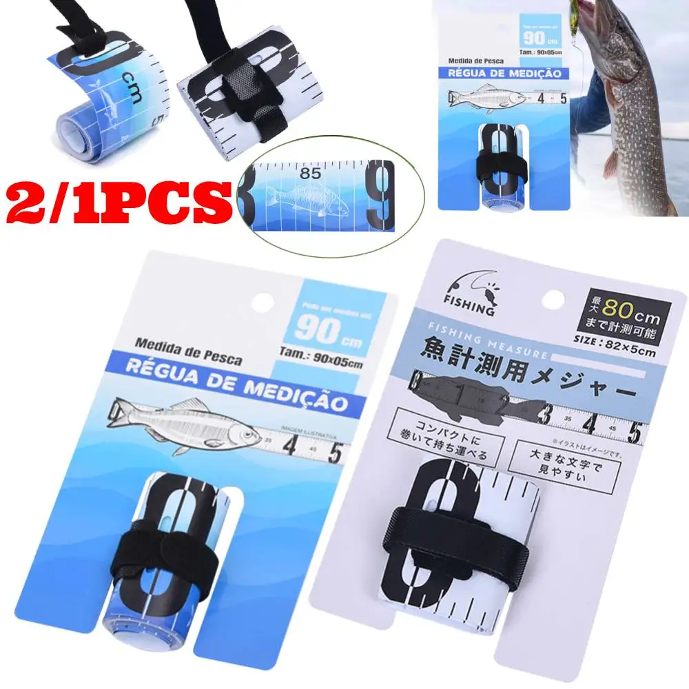 21PCSFishMeasuringRulerWaterproofFishingMeasuringTapeSticker