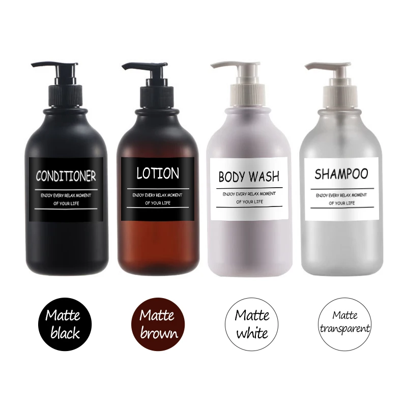 300/500ML Soap Dispenser Bottle Large Capacity Shower Gel Shampoo Bottles Portable Travel Distribution Bottle Press Bottle 4