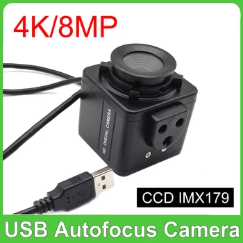 HD 웹캠 자동 초점 왜곡 렌즈 없는 OTG UVC USB 미니 카메라, PC 스트리밍, 화상 통화, 스카이프, 회의용, CCD IMX179, 4K 8MP