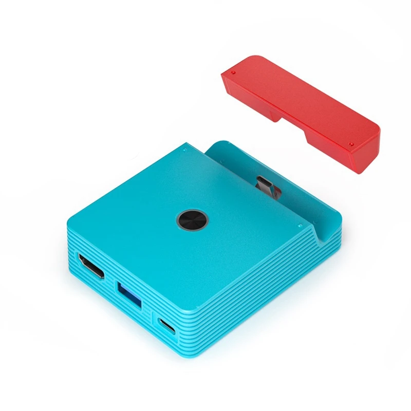 Base Di Proiezione Per Switch Magnetic Casting Dock Nintendo Ns Oled Host-Compatibile Casting Rosso E Blu