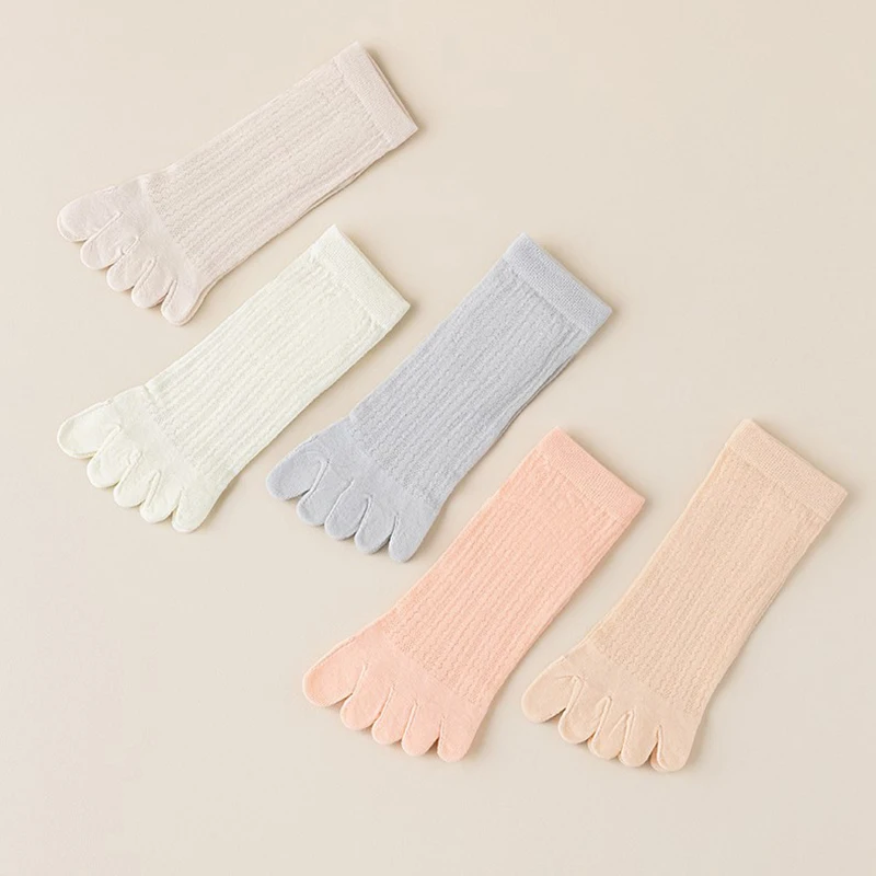 5 Finger Boot Sox Frauen Zehen socken Mode atmungsaktive Sommer Damen Mädchen ultra dünne unsichtbare Baumwolle Fünf-Finger-Socke – Detail 1
