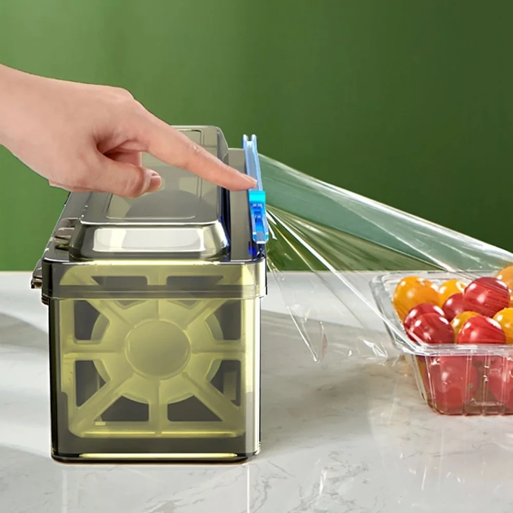 Distributeur de pellicule plastique rechargeable avec coupeur, coupe-film  alimentaire robuste