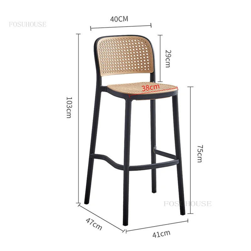 Рисунок 6 - Пластиковые плетеные барные стулья