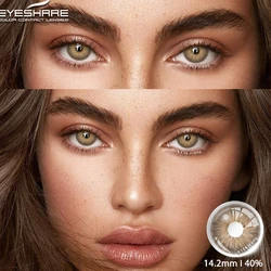 Vibrant Blue & Brown Yearly Colored Contact Lenses - Enhance Your Look (PATTAYA - BROWN)
