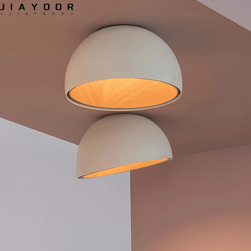 

Slanted Black And White Modern Minimalist Wooden LED Ceiling Lights Balcony Corridors Creative Wood Grain Indoor Lights Fixtures