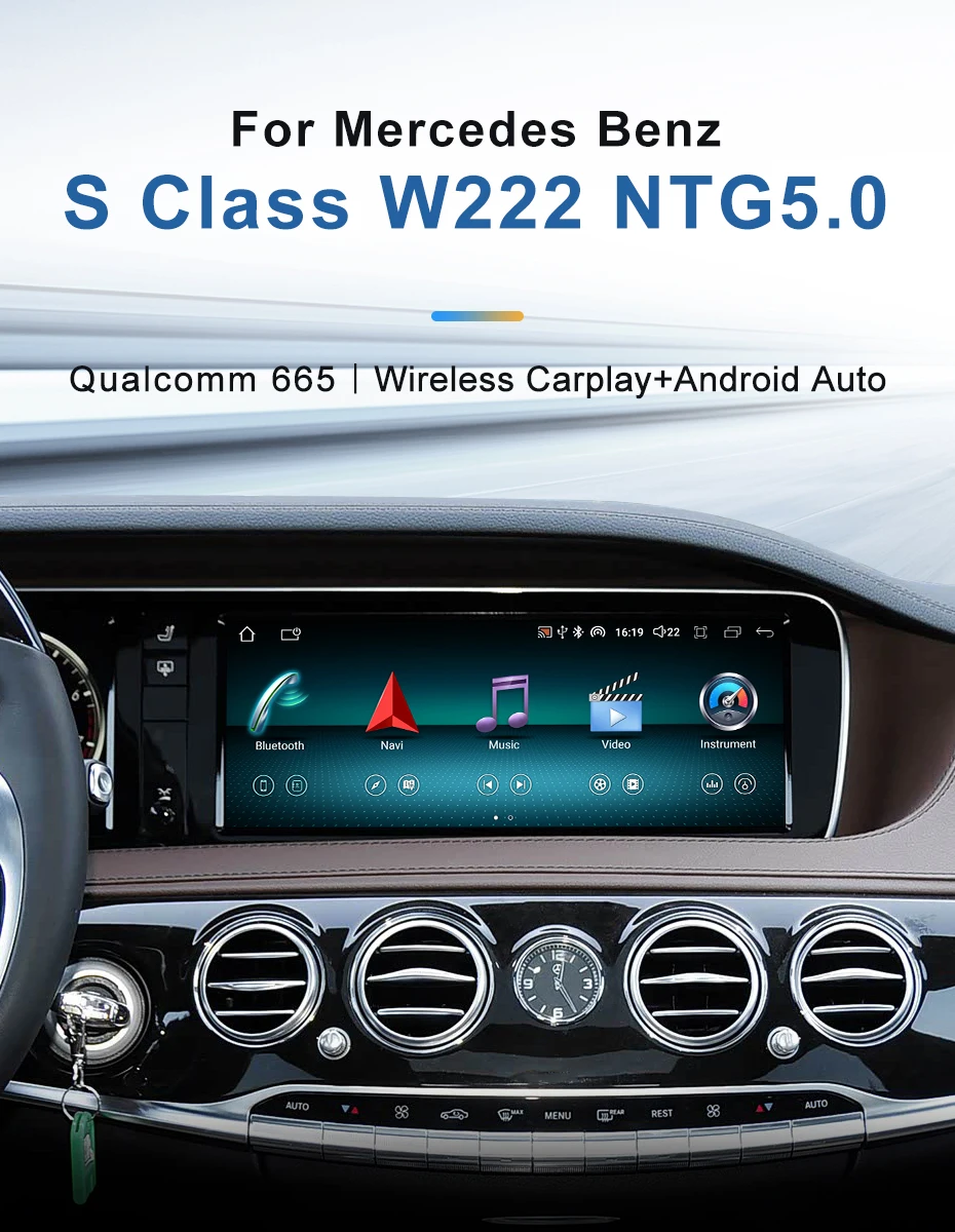 8Core Android14 Qualcomm Wireless Carplay Auto Car Video Player Multimedia Scree
