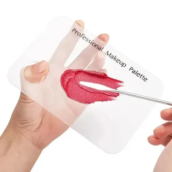 Palette per Miscelare il Trucco in Acrilico con Spatola per Fondotinta, Ombretto e Nail Art - Strumenti di Bellezza