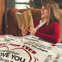 Gifts from Daughter Son for Mother's Day Birthday Mom Gifts Anniversary Unique Gifts for Mom Super Soft Flannel Throw Blankets 4