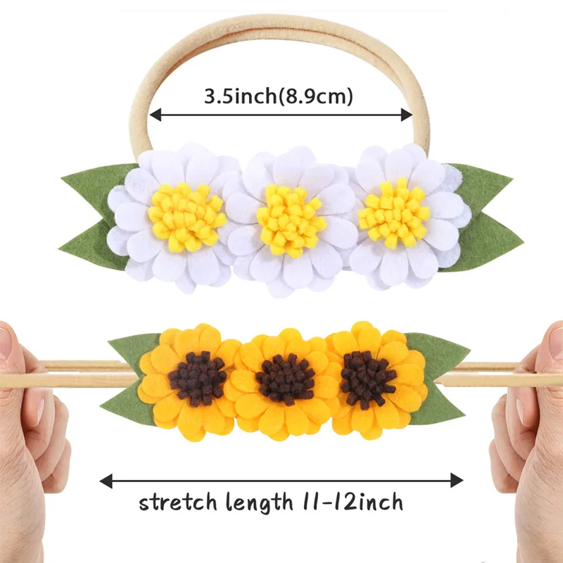 Рисунок 3 - Повязка на голову с подсолнухом для девочек
