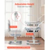 17591-158cdb.jpg SucceBuy Kids Study Chair and Desk Set Study Desk and Chair for Kids with Table Lamp Adjustable Height for Bedroom & Study Room