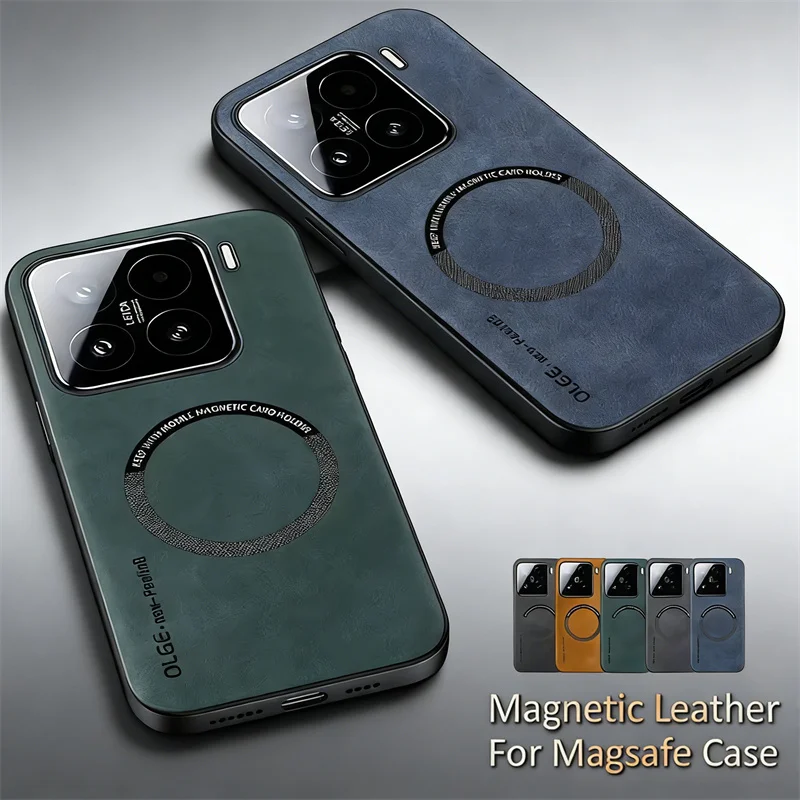 Enhanced Magsafe Leather Magnetic Shockproof Phone Case