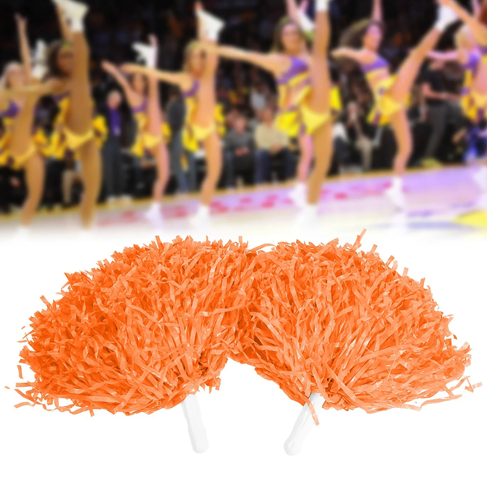 8 Colors 2pcs Cheerleader Pom Poms Squad Cheer Sports Party Dance Useful Accessories Chear Poms Cheerleading Poms Cheer Pompoms