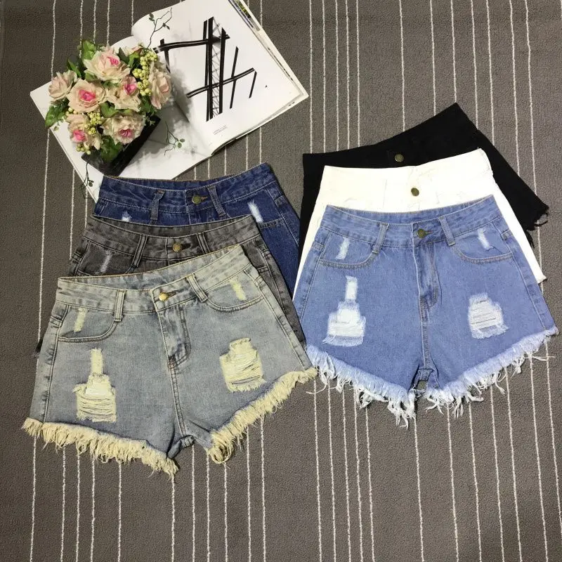 A-Line Sexy Hot Girl Denim Shorts Fashion Women Hollow Out Pocket High Waist Short Jeans Casual Streetwear Y2K Vintage Trousers 3