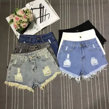 A-Line Sexy Hot Girl Denim Shorts Fashion Women Hollow Out Pocket High Waist Short Jeans Casual Streetwear Y2K Vintage Trousers 3