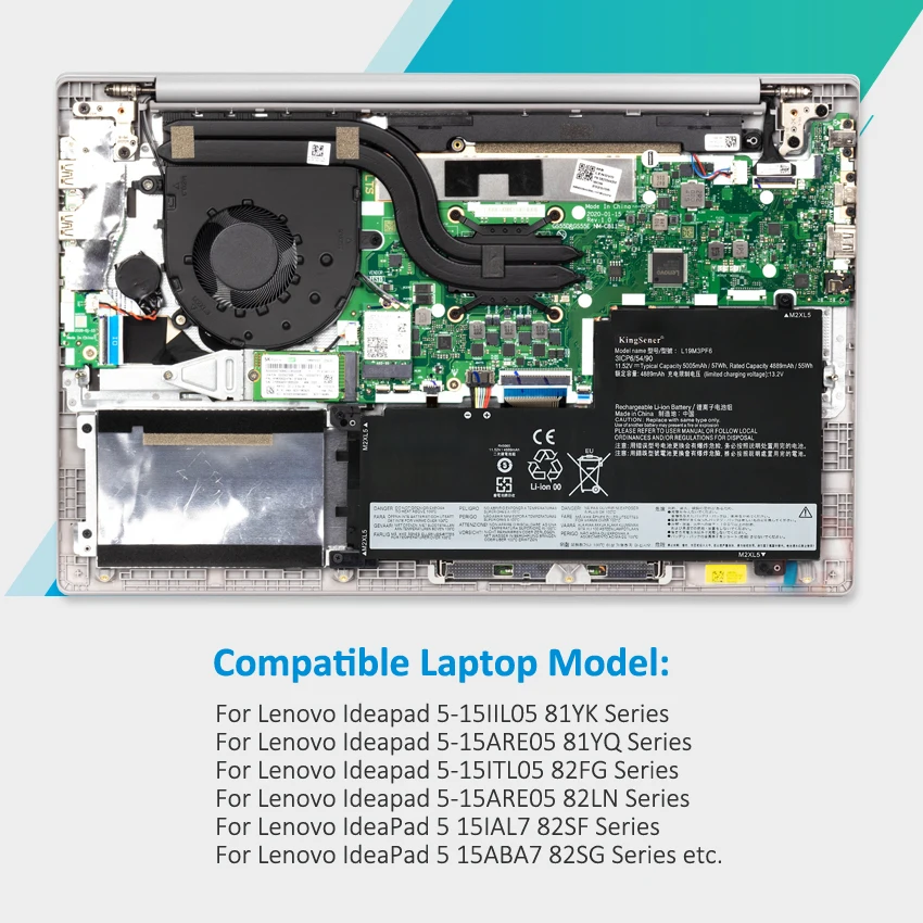 KingSener L19M3PF6 Lenovo Ideapad 5-15IIL05 15ARE05  XiaoXinAir 15IIL 15ARE 15ALC 15ITL L19D3PF3 L19C4PF1