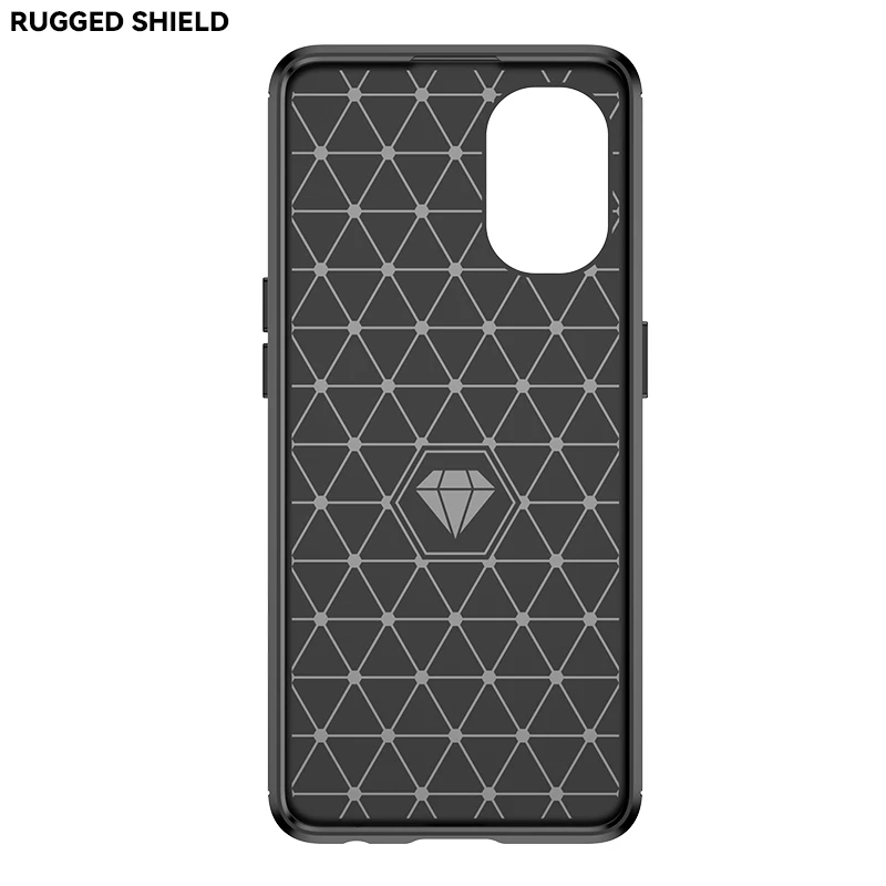 Sleek Carbon Fiber Bumper Rubber Silicone Case - Enhanced Protection