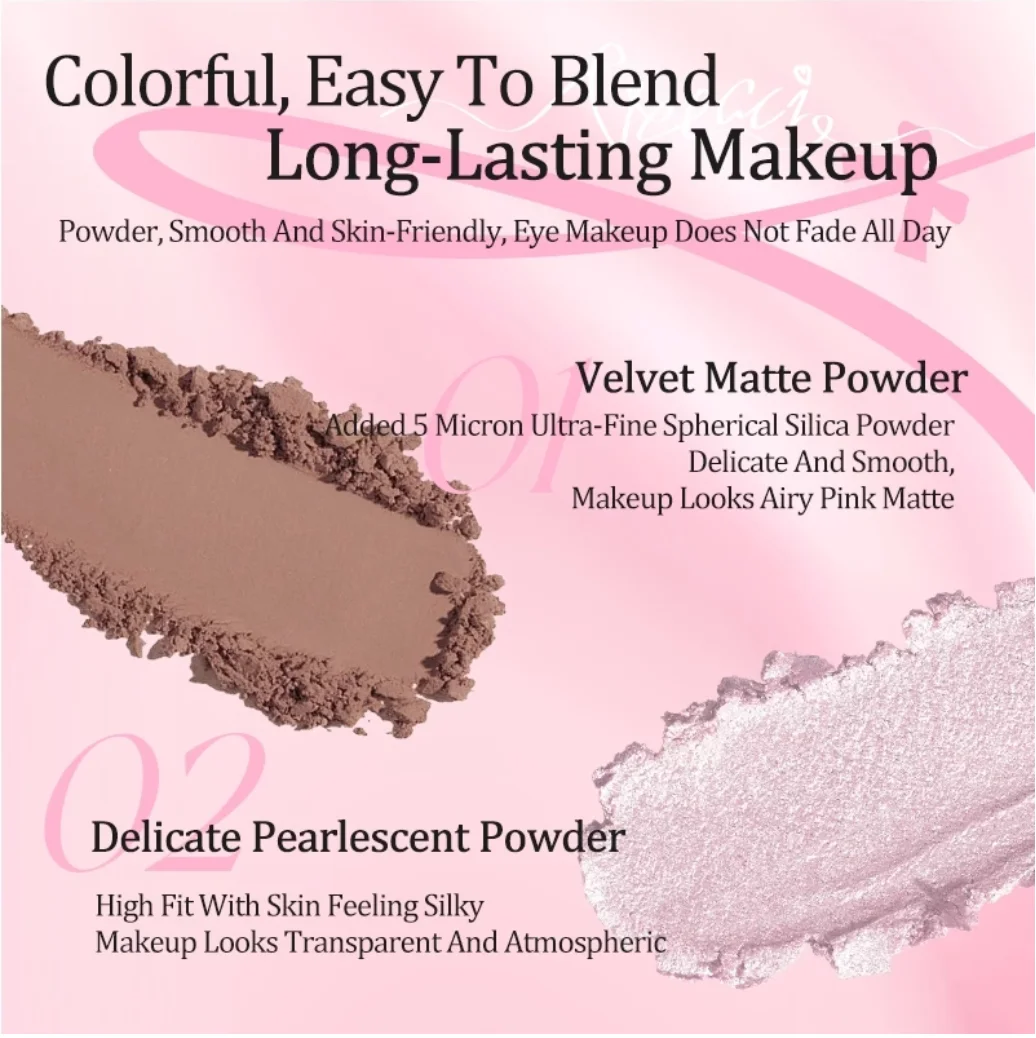 VEECCI eyeshadow Matte Shimmer Eleven colors Multipurpose Portable eyeshadow palette 9.3g Original Makeup Cosmetics