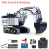 1/25 Metal R9800 Heavy RC Hydraulic Excavators Double Pump RTR PL18EVlite Remote Control Ready to Run Trucks Digger Light Motor 1