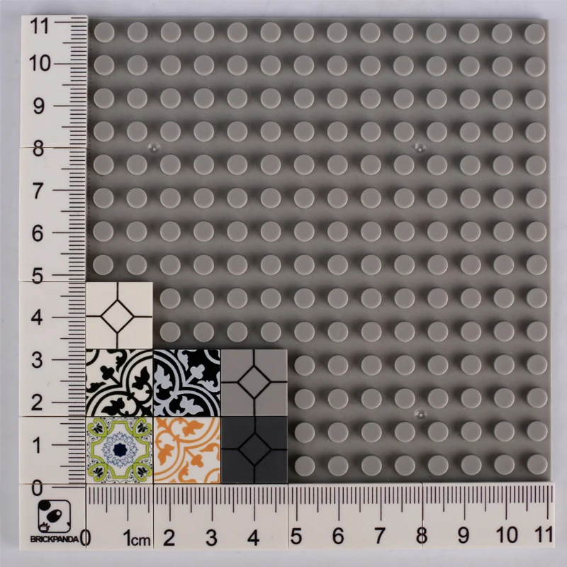 MOC 도시 바닥 인쇄 빌딩 블록, 스트리트 뷰 집 장식, 홈 가구 액세서리, DIY 벽돌 장난감 호환