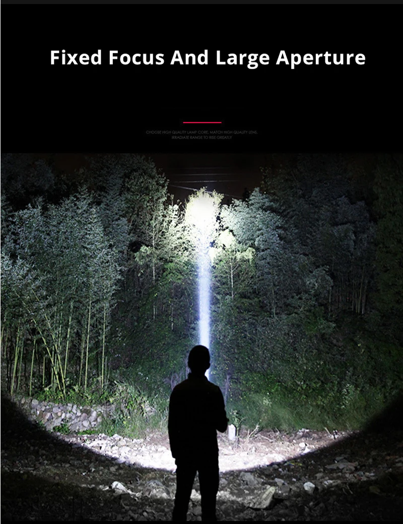 100000LM T6 Super LED Flashlight C8 Tactical Torch USB