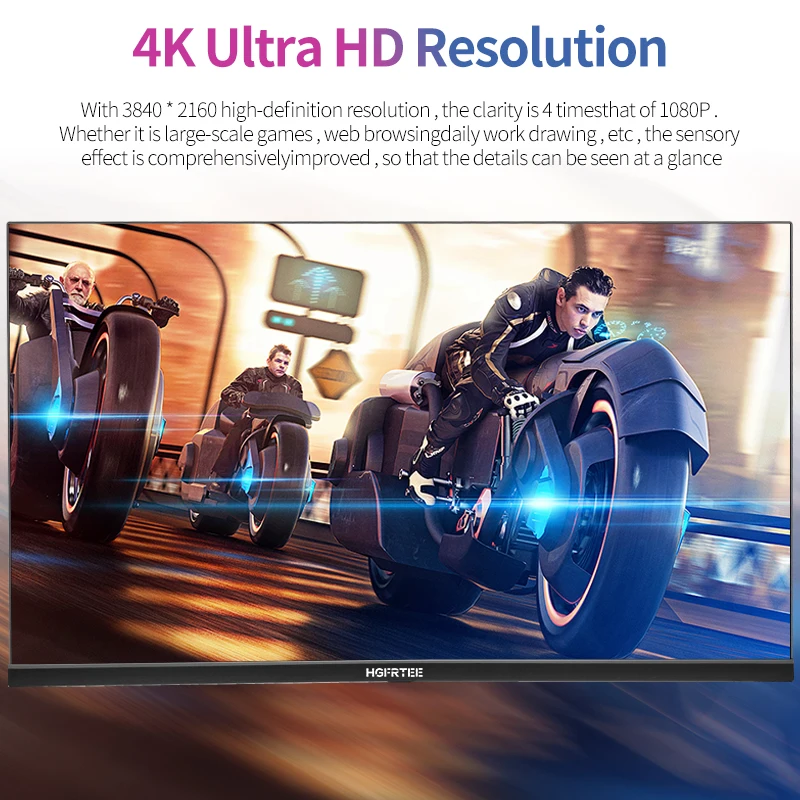 HGFRTEE 4K 27 ġ  3840*2160 繫 ǻ 99% SRGB 10Bit IPS  г ȭ ӿ PC HDMI ȣȯ/DP
