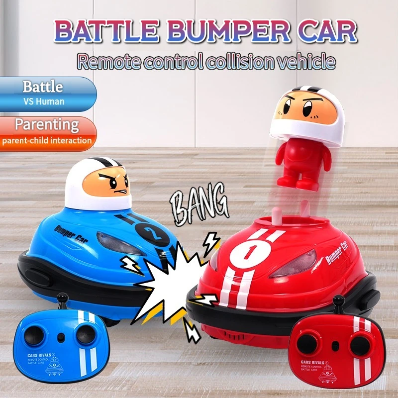 RC Toy 2.4G Super Battle Bumper Car Pop-up Doll Crash Bounce