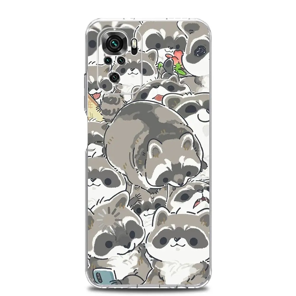 Clear Soft Phone Case with Mapache Design