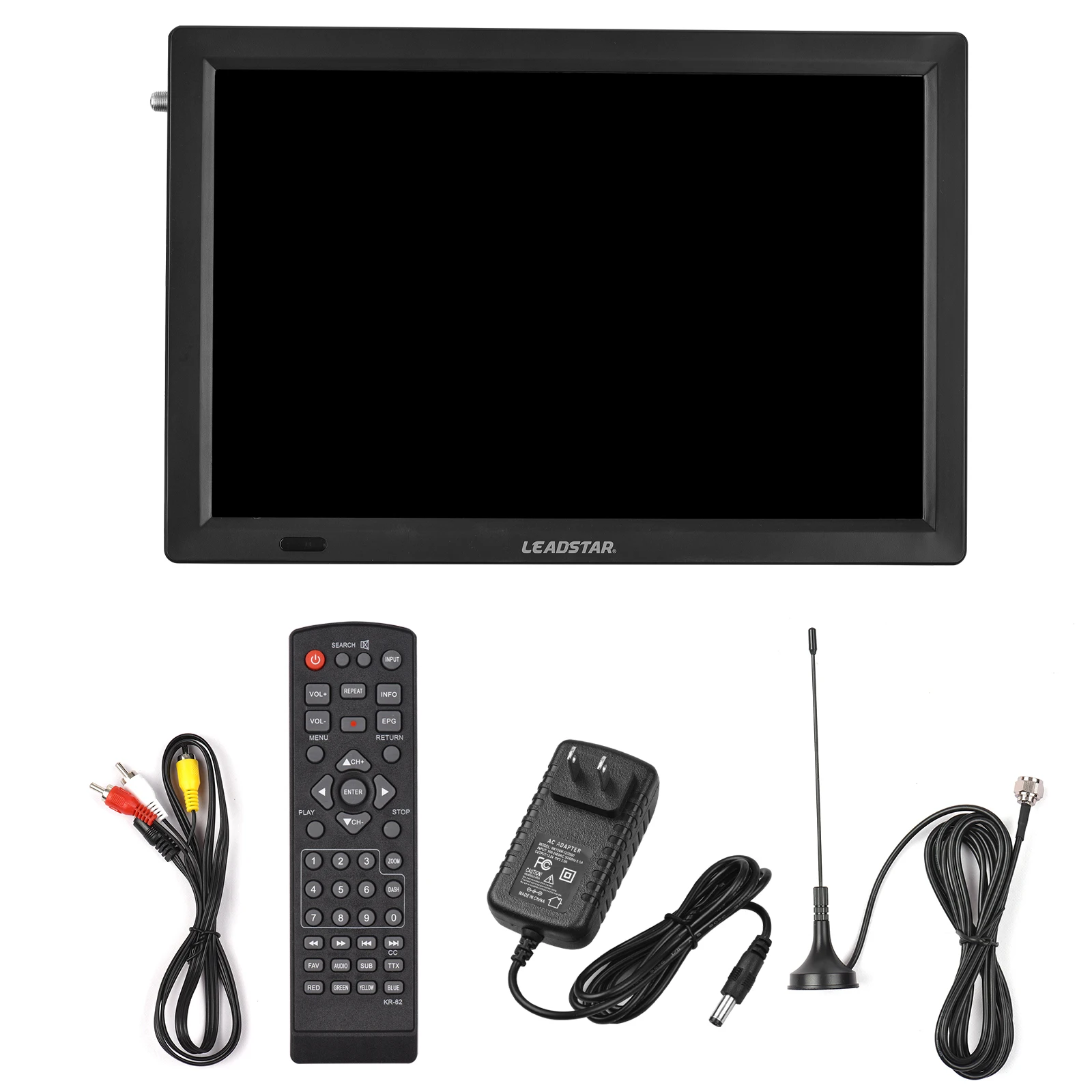 LEADSTAR Mini TV Portable 14inch HD Built in DVB-T2 Digital Tuner Full Compatible With DVB T2/H265/Hevc/Dolby AC3 DVBT H264
