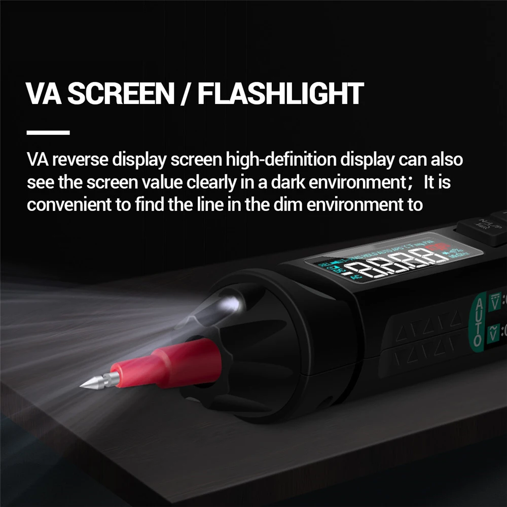 Voltage Tester LCD Display Non Contact AC Sensor Pen Live Wire Check Breakpoint Locate