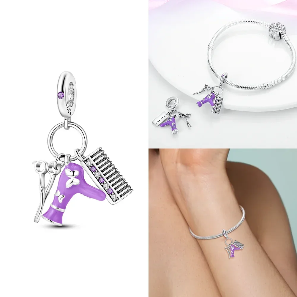 원래 다채로운 광대 카메라 선물 매력 비즈 맞는 팔찌 쥬얼리 Diy 여성 파인 선물 액세서리 목걸이