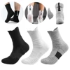 6Pairs Men's Basketball Compression Socks Breathable Sports Socks with Cushioned Sole High Elastic Anti Slip for Workout Running 4
