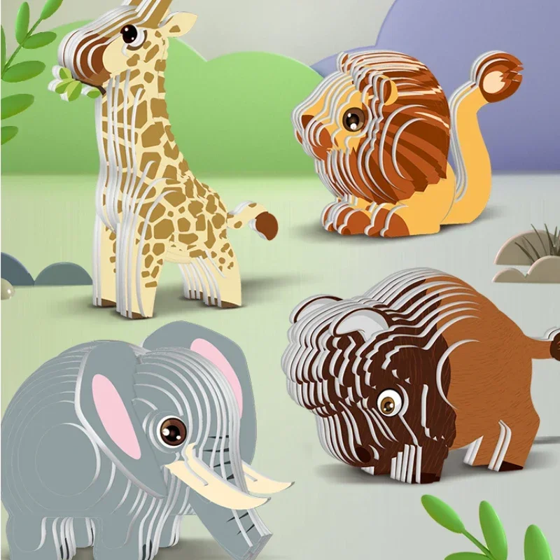 Jurassic World Dinosaur 3D Educational Paper Puzzle