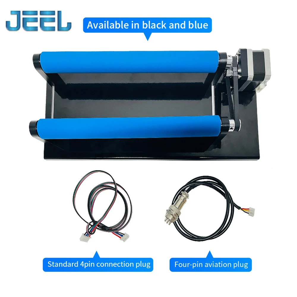 CNC Laser Rotary Roller Laser Engraver Y-axis Roller 360&deg; Rotating for 10-100mm Engraving Diameter for Cylindrical Cans Objects