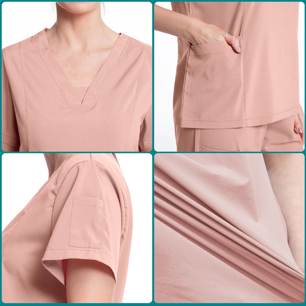 Medical Scrubs Tops for Women Hospital Doctor Nurse