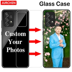 Personalized Custom Photo Cases - Versatile Silicone, Glass, Leather, and TPU Covers for Samsung A07 5G (Glass Black Case)