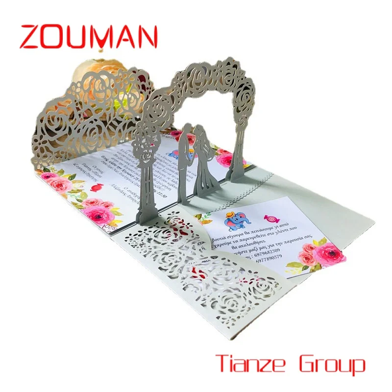 

Custom , CJ710 Printing Custom Business Cards Gold foil Embossed Logo Debossed Greeting Cards Wedding Invitations 3D Up Cards