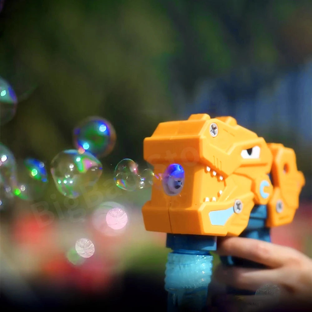 Electric Diy Deformation Bubble Machine Flashing Lights Music Automatic