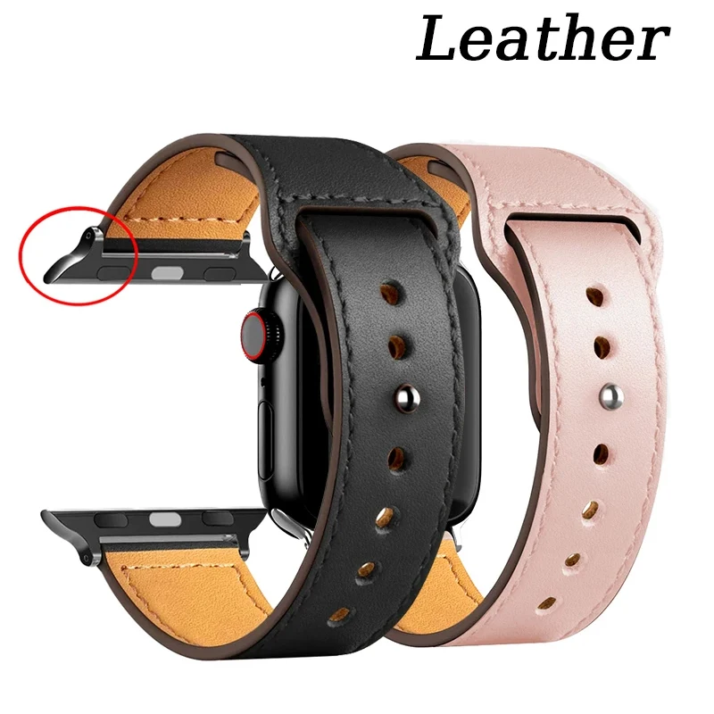 Elegant Leather Strap for Smartwatch - Sport Loop Bracelet